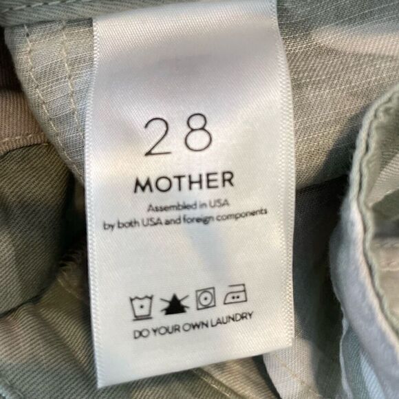 MOTHER Shaker Chop Crop Fray Desert Print Size 28 - Picture 6 of 7